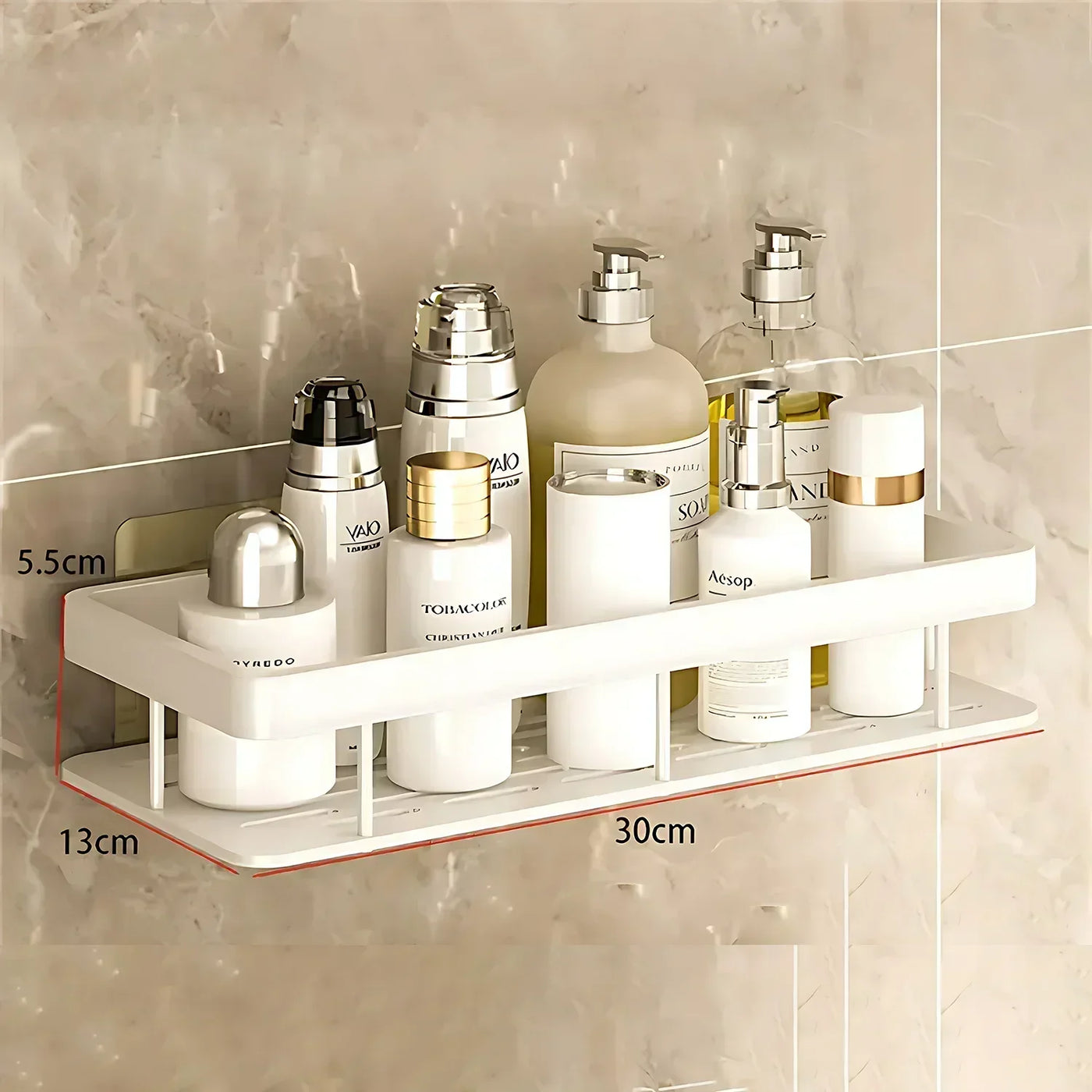 Space-Saving Corner Shower Caddy Rack
