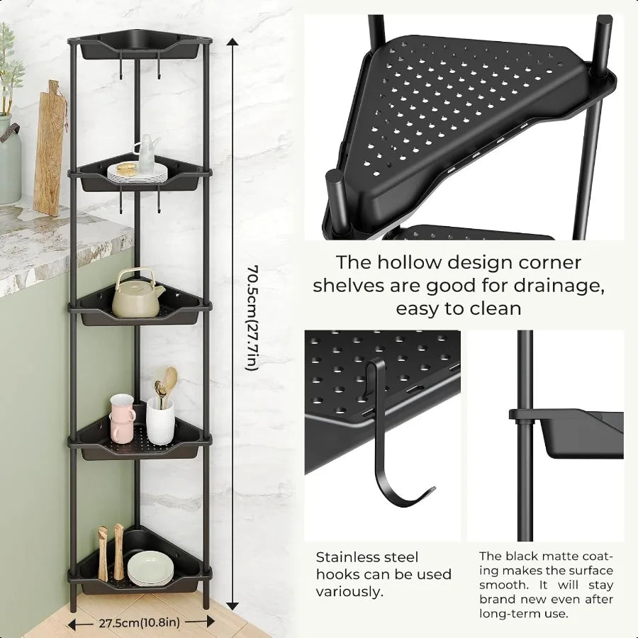 Tall Standing Shower Caddy Storage Rack
