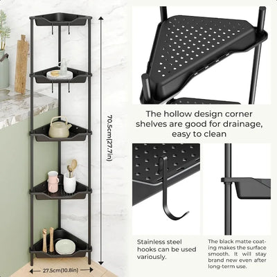 Tall Standing Shower Caddy Storage Rack