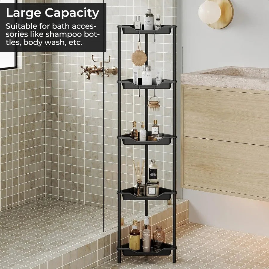Tall Standing Shower Caddy Storage Rack