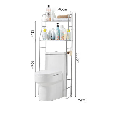 Space-Saving Over-the-Toilet Caddy Shelf