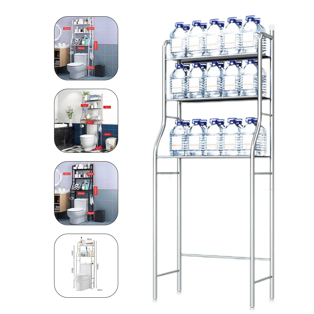 Space-Saving Over-the-Toilet Caddy Shelf