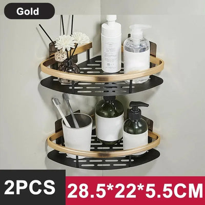 Space-Saving Corner Shower Caddy Rack