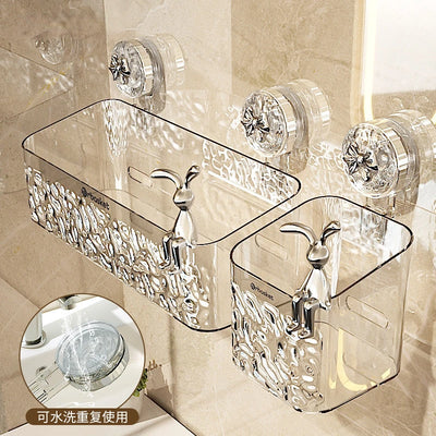 Suction Cup Shower Caddy with Drip Tray
