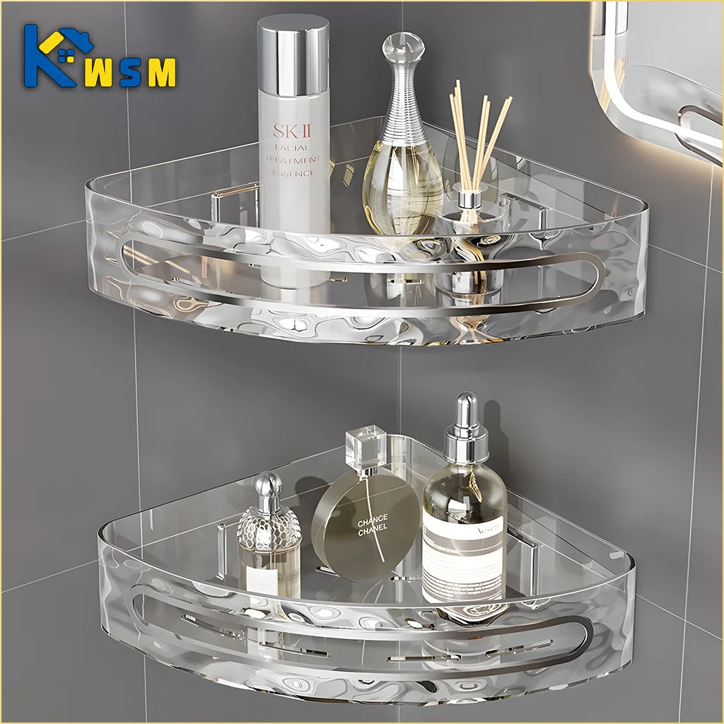 Plastic Shower Caddy with Dual Shelves