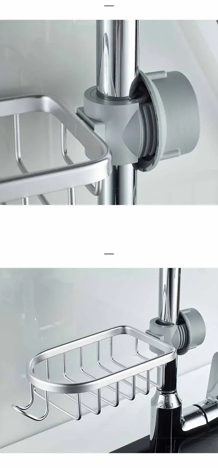 Mens Shower Caddy with Soap Tray & Hooks