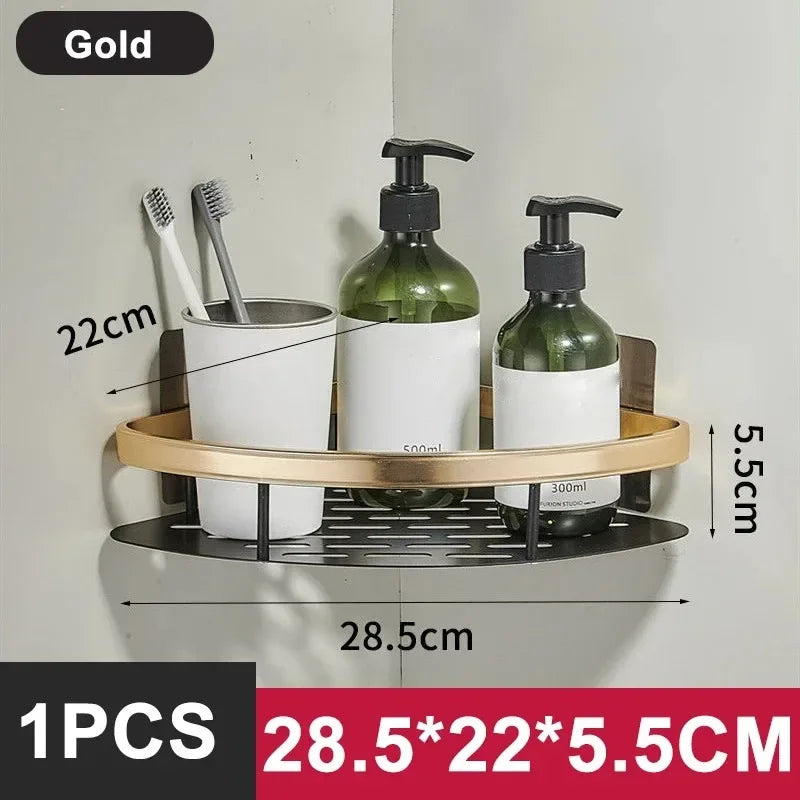 Space-Saving Corner Shower Caddy Rack