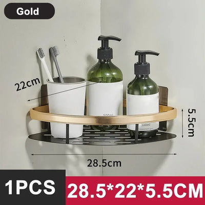 Space-Saving Corner Shower Caddy Rack