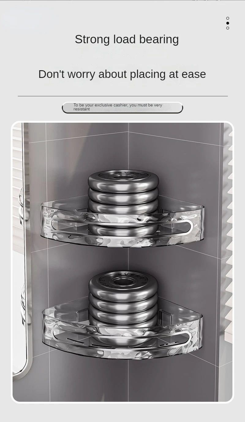 Plastic Shower Caddy with Dual Shelves