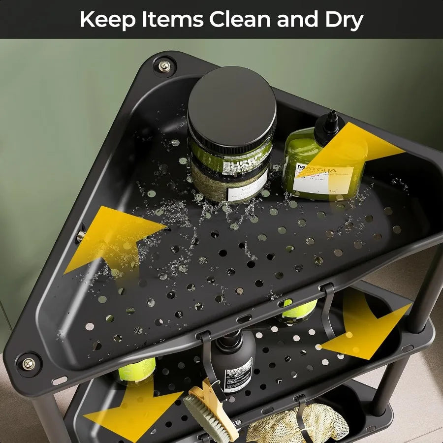 Tall Standing Shower Caddy Storage Rack
