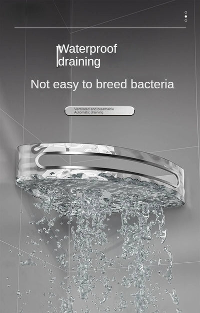Plastic Shower Caddy with Dual Shelves