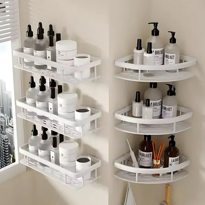 Space-Saving Corner Shower Caddy Rack