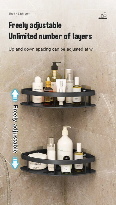 Gold Stainless Bathroom Corner Caddy Organizer