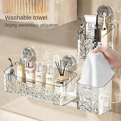 Suction Cup Shower Caddy with Drip Tray