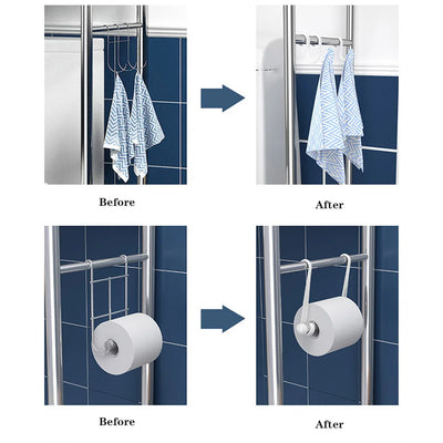 Space-Saving Over-the-Toilet Caddy Shelf
