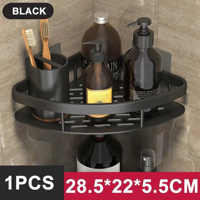 Space-Saving Corner Shower Caddy Rack