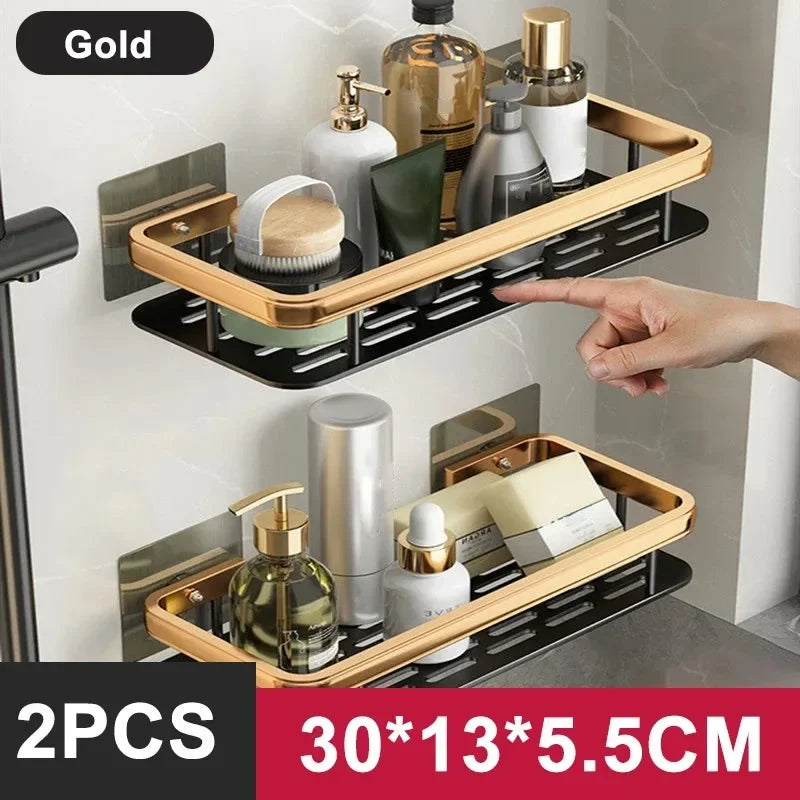 Space-Saving Corner Shower Caddy Rack