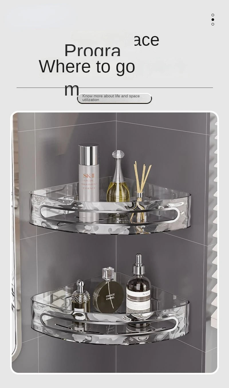 Plastic Shower Caddy with Dual Shelves