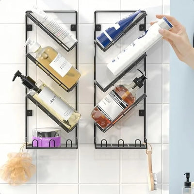 Wall Mounted Shower Caddy Organizer Shelf