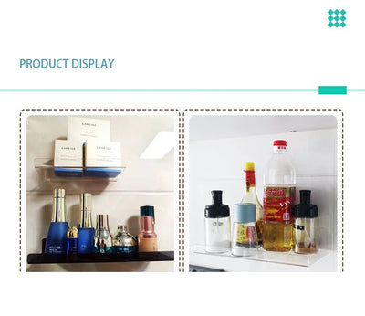 Floating Corner Shelf Organizer Rack