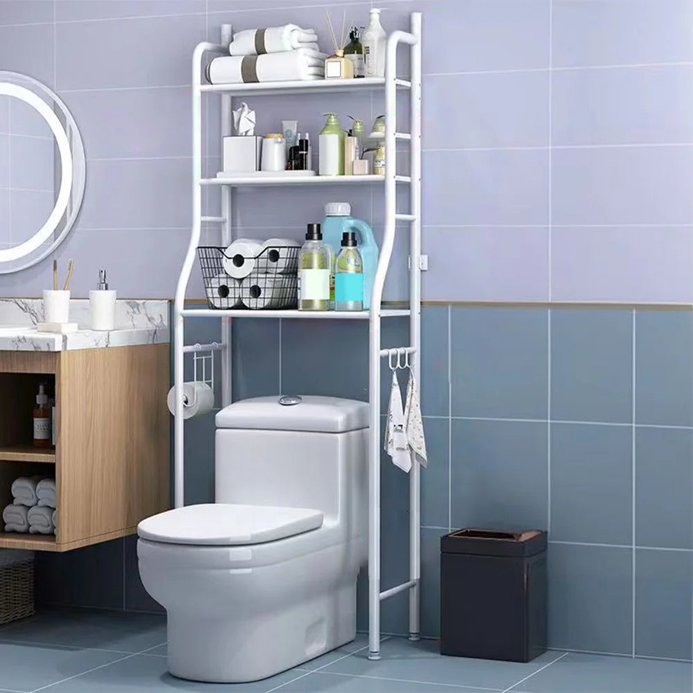 Space-Saving Over-the-Toilet Caddy Shelf