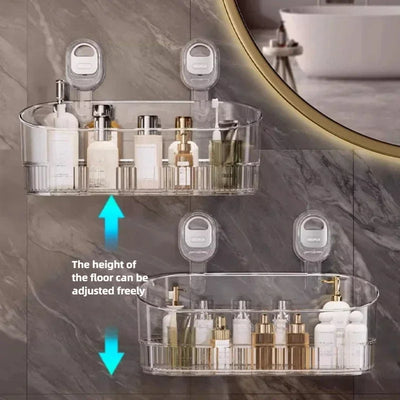 Suction Cup Shower Caddy with Drip Tray
