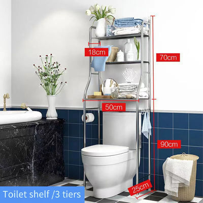 Space-Saving Over-the-Toilet Caddy Shelf