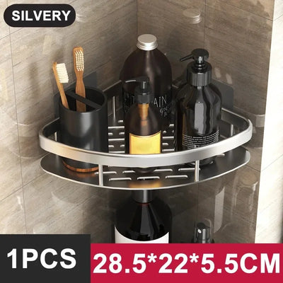 Space-Saving Corner Shower Caddy Rack