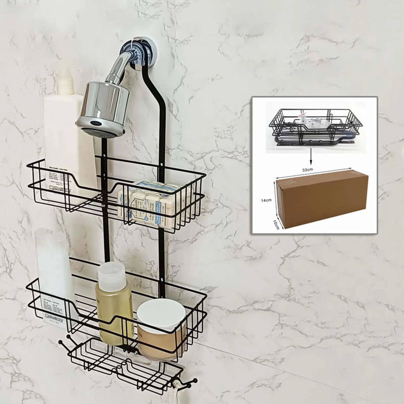 Hanging Shower Caddy for Bathroom Supplies