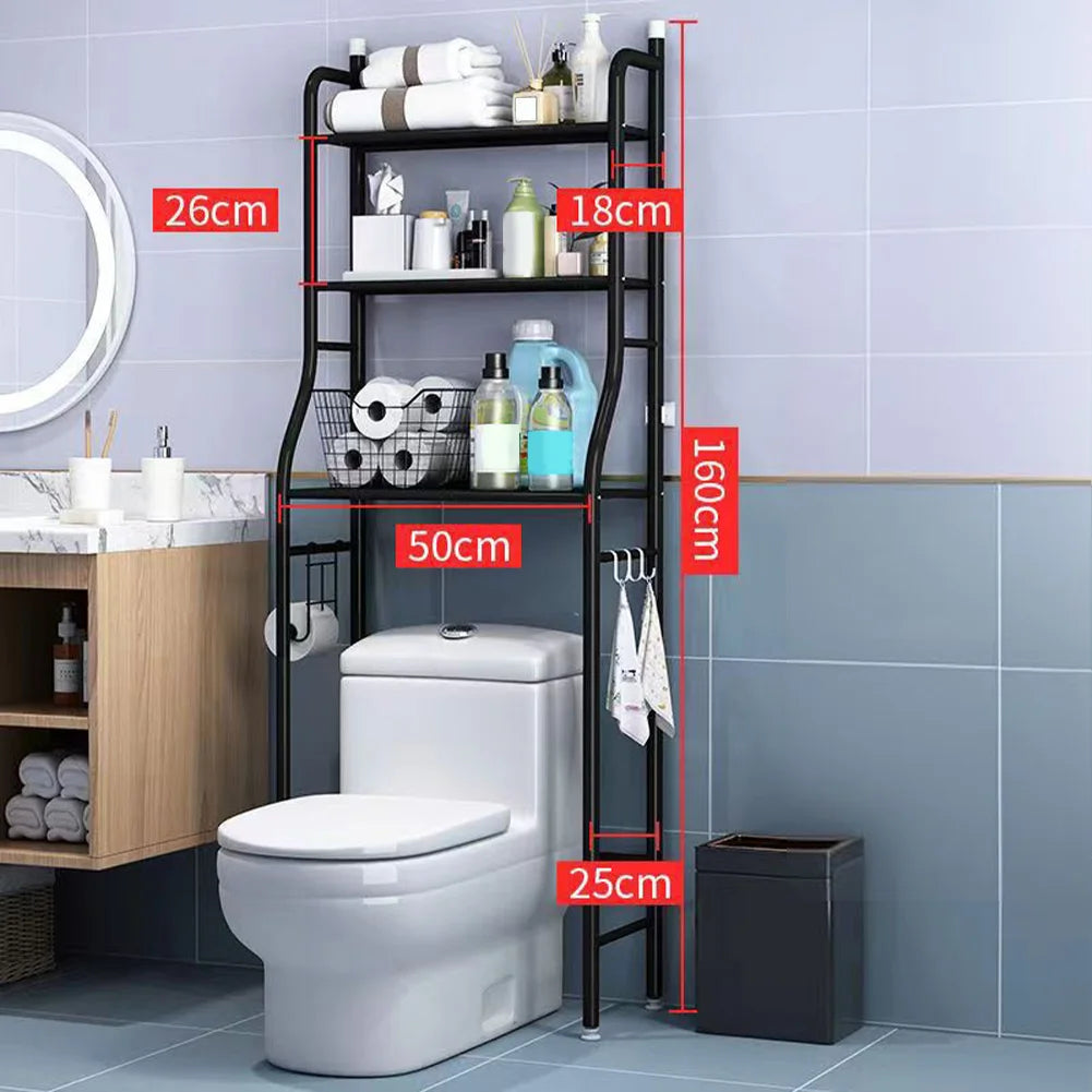Space-Saving Over-the-Toilet Caddy Shelf
