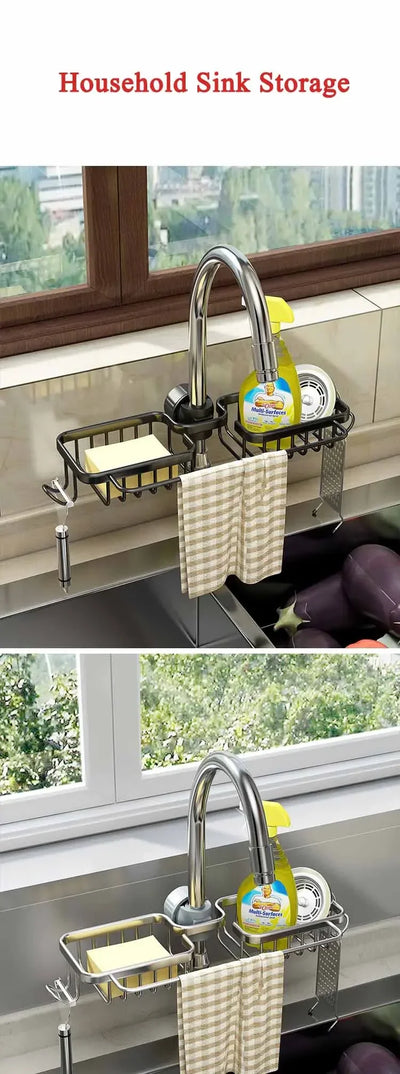 Mens Shower Caddy with Soap Tray & Hooks