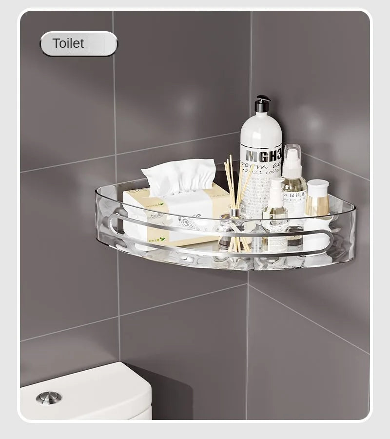 Plastic Shower Caddy with Dual Shelves