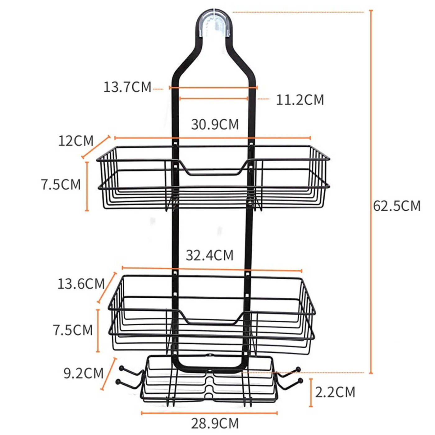 Hanging Shower Caddy for Bathroom Supplies