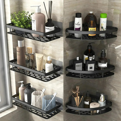 Space-Saving Corner Shower Caddy Rack