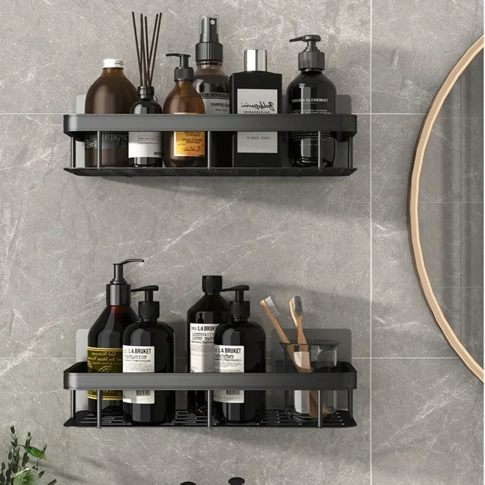 Space-Saving Corner Shower Caddy Rack