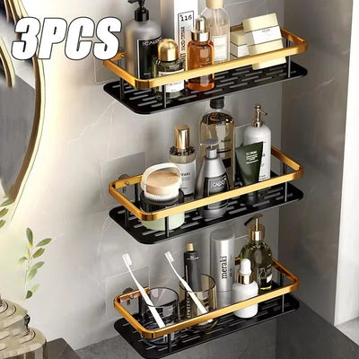 Space-Saving Corner Shower Caddy Rack