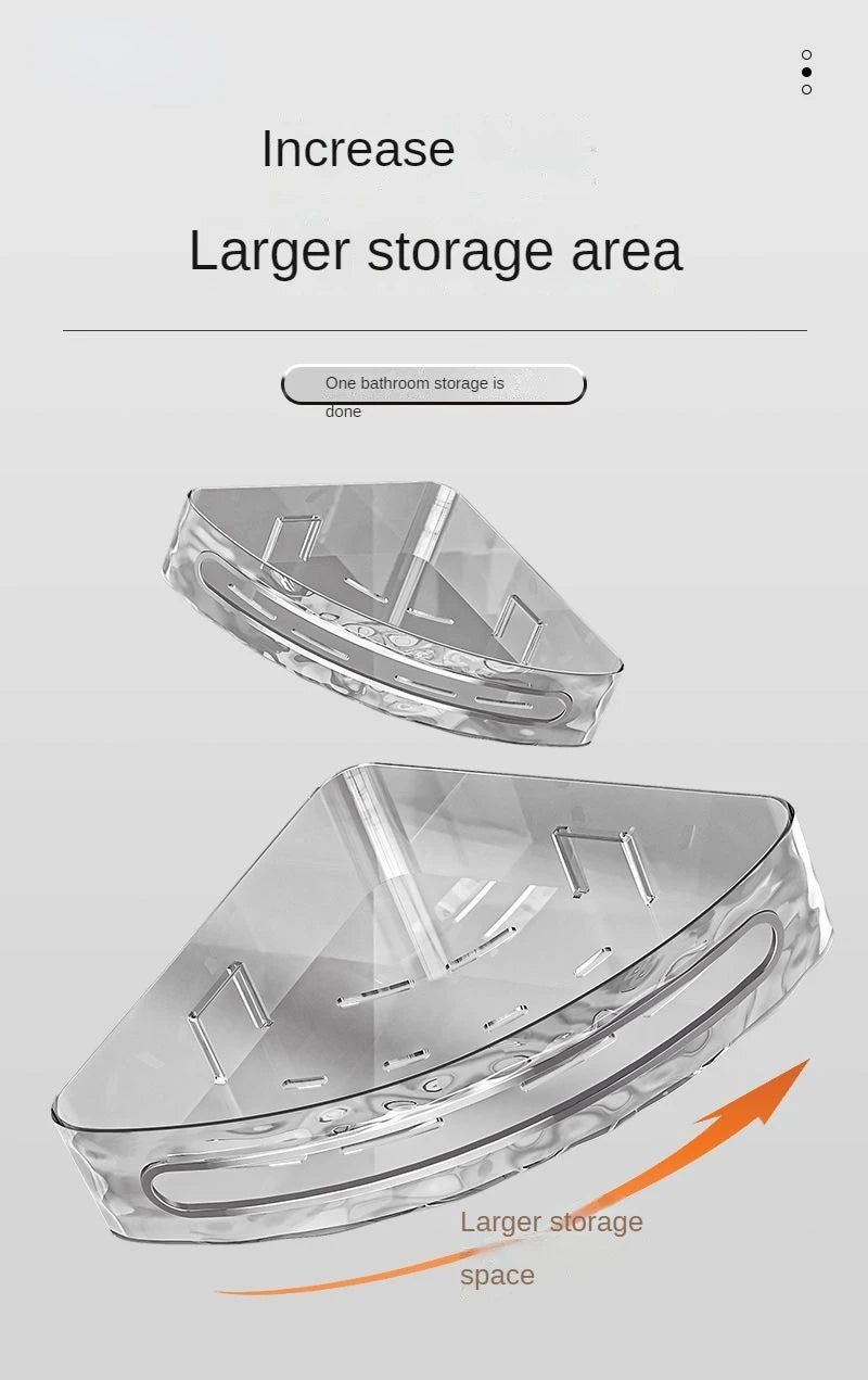 Plastic Shower Caddy with Dual Shelves