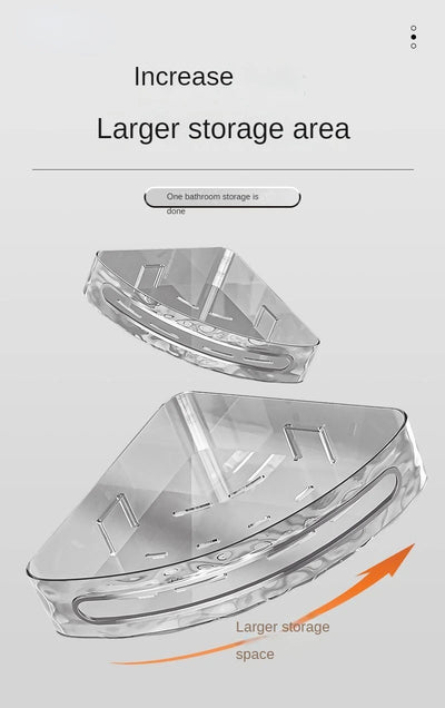 Plastic Shower Caddy with Dual Shelves