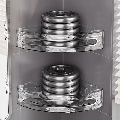 Plastic Shower Caddy with Dual Shelves