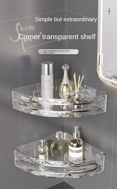 Plastic Shower Caddy with Dual Shelves
