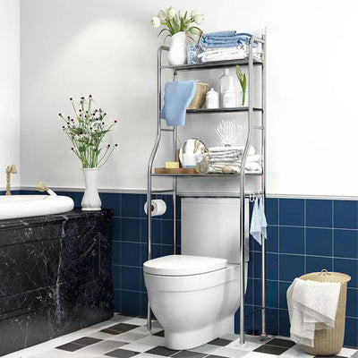 Space-Saving Over-the-Toilet Caddy Shelf