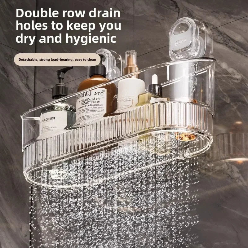 Suction Cup Shower Caddy with Drip Tray