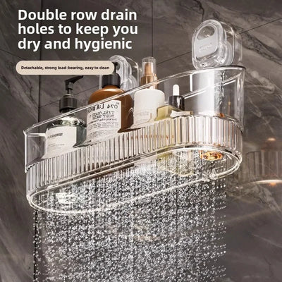 Suction Cup Shower Caddy with Drip Tray