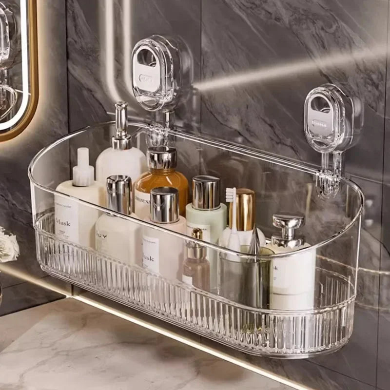 Suction Cup Shower Caddy with Drip Tray