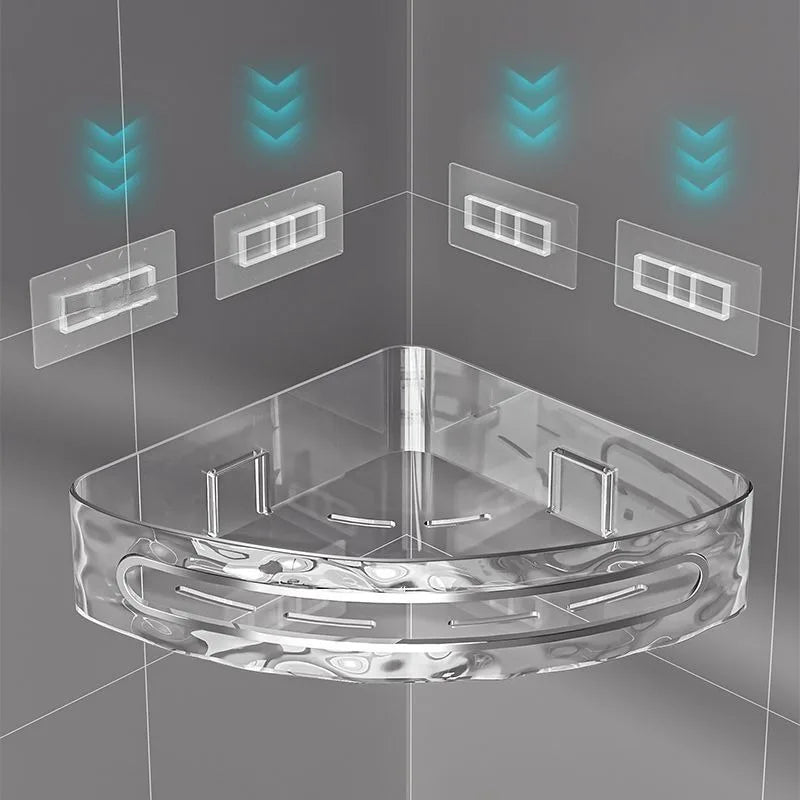 Plastic Shower Caddy with Dual Shelves
