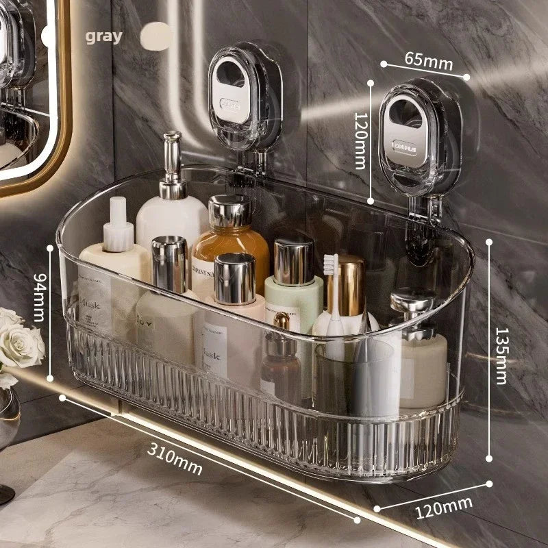 Suction Cup Shower Caddy with Drip Tray