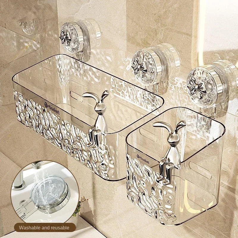 Suction Cup Shower Caddy with Drip Tray