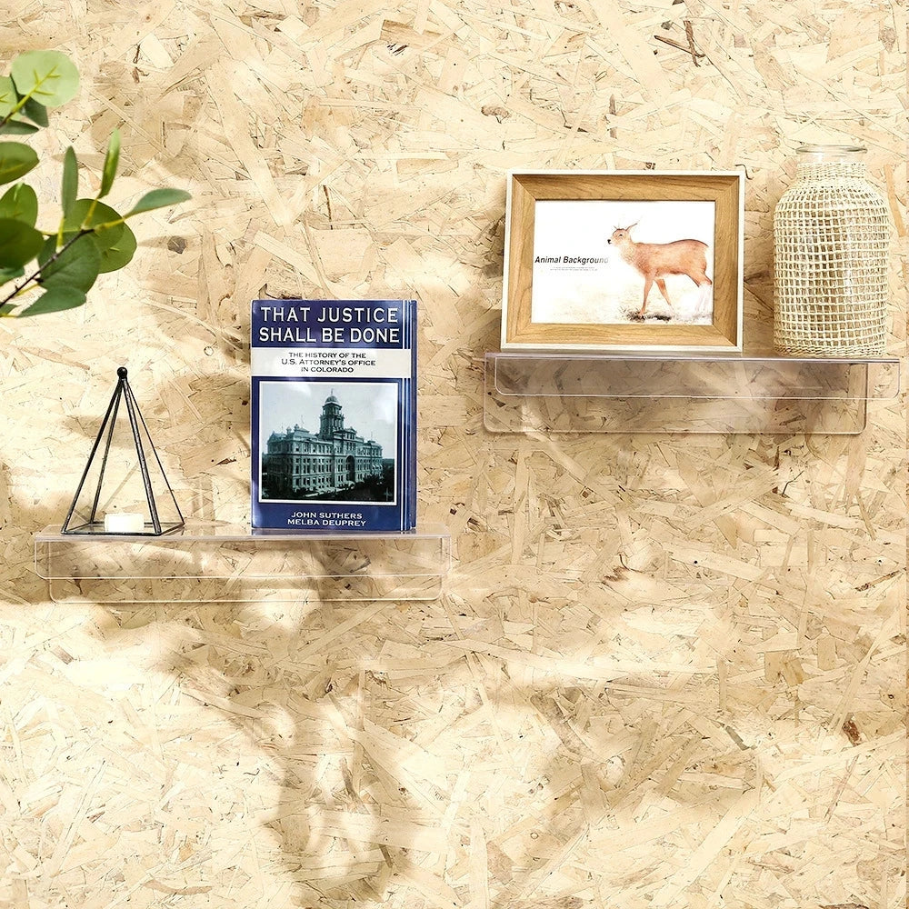 Floating Corner Shelf Organizer Rack
