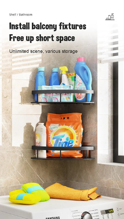Gold Stainless Bathroom Corner Caddy Organizer
