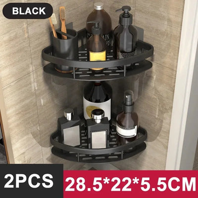 Space-Saving Corner Shower Caddy Rack